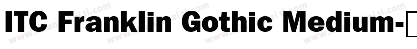 ITC Franklin Gothic Medium字体转换